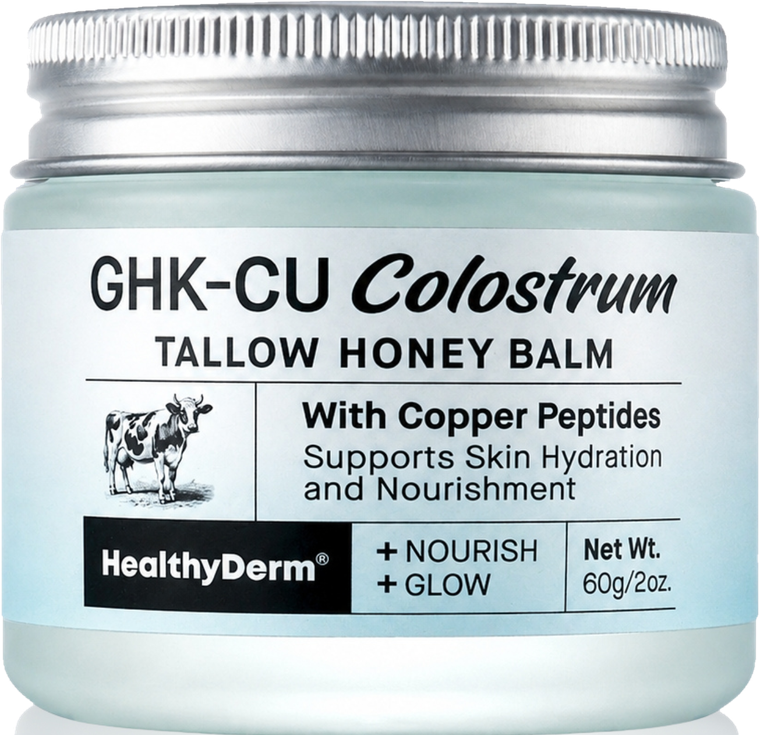 Copper Peptide Colostrum Tallow Honey Balm — 60g jar